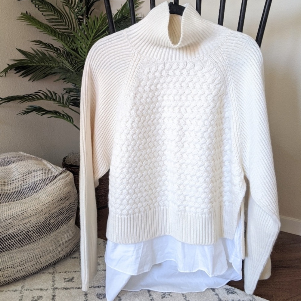 All Saints Wool Sweater - Jones Cable Sweater, size large